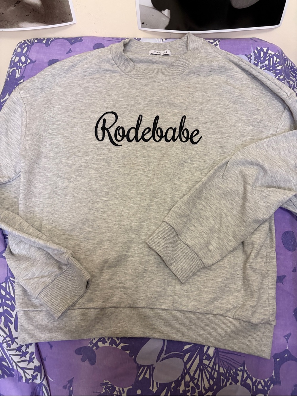 Rodebjer Light Grey Logo Sweatshirt